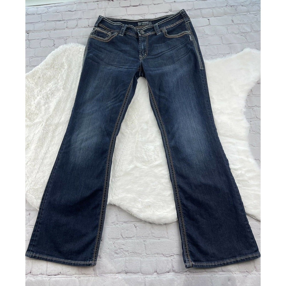 Women's Silver Jeans Suki Surplus Bootcut W33/L32 Dark Wash